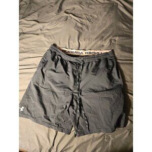 Under Armour Athletic Shorts elastic Waist Mens Size 2XL Black Sporty